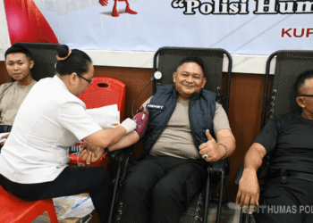 Jelang HUT ke-74 Humas Polri, Polda NTT dan Polres Gelar Bhakti Kesehatan Donor Darah